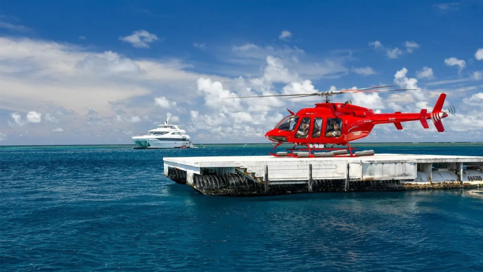 Great Barrier Reef Cruise and Scenic Helicopter Flight