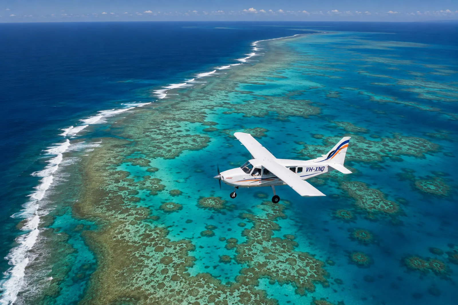 Outer Edges of the Great Barrier Reef Scenic Flight